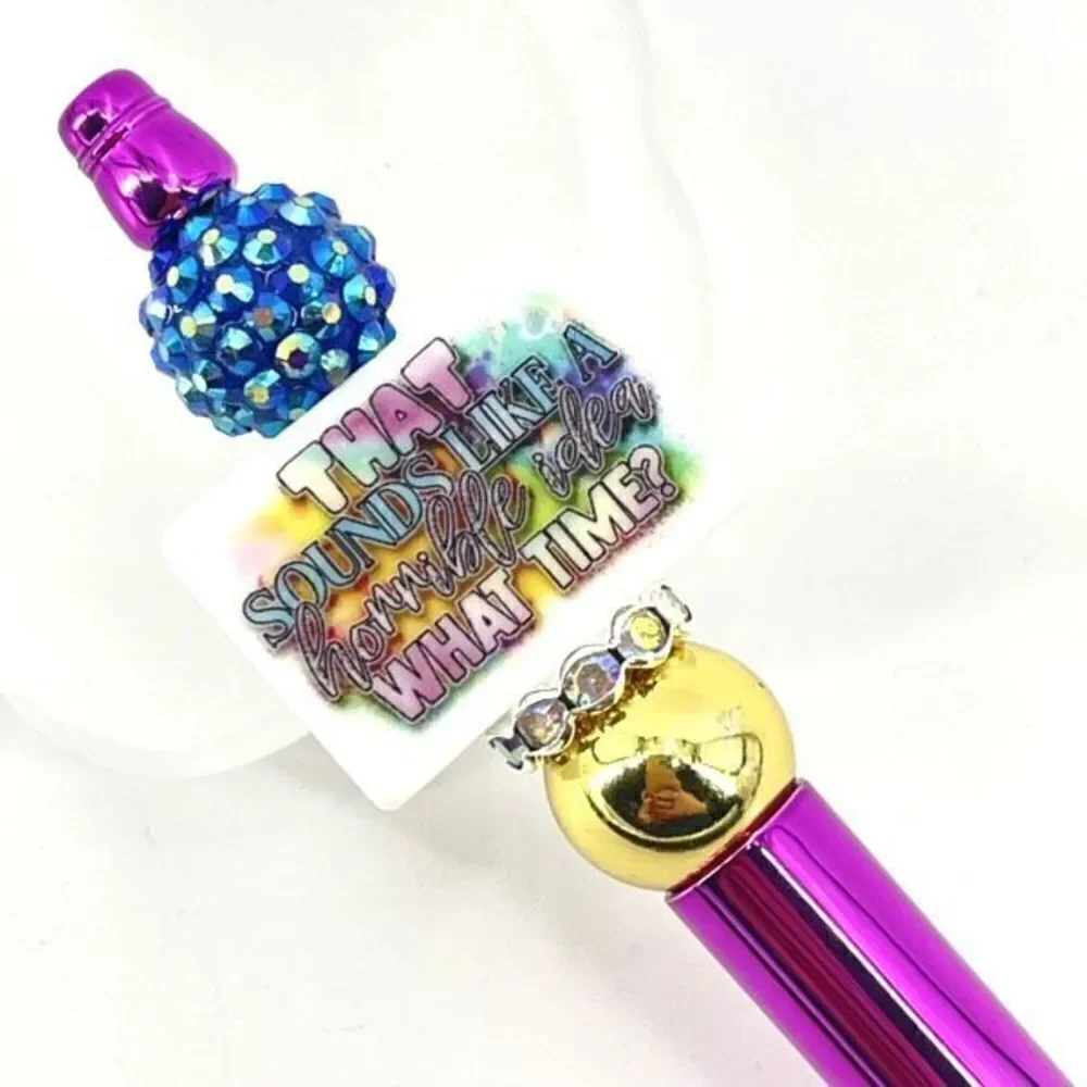 That sounds like a terrible idea. What time? pen handmade NEW bling rhinestone f